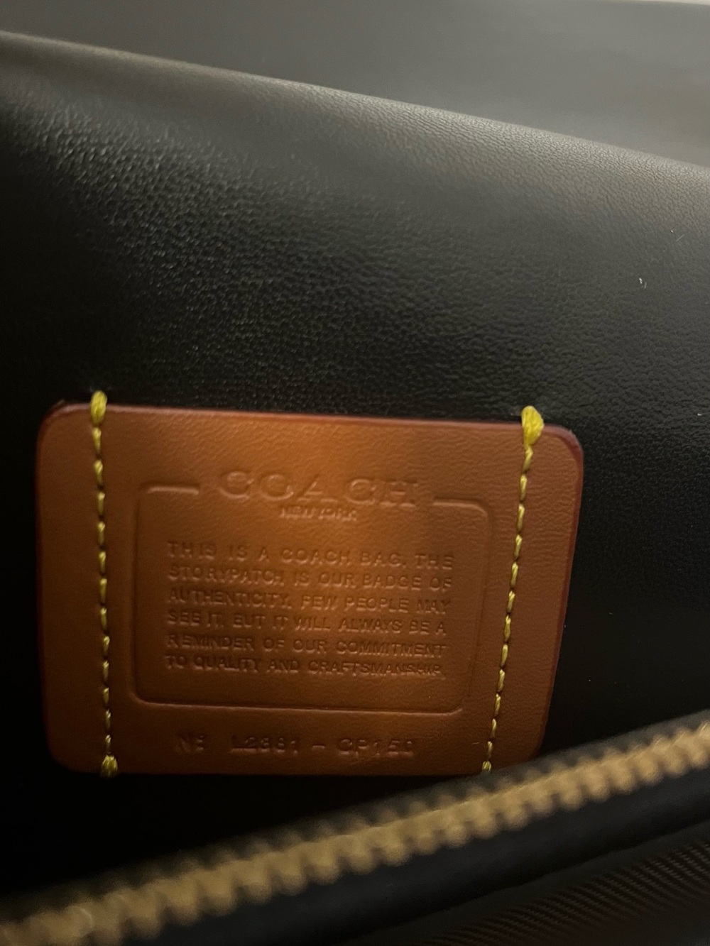 Coach Quilted Tabby Shoulder 26 -Black - Picture 2 of 5
